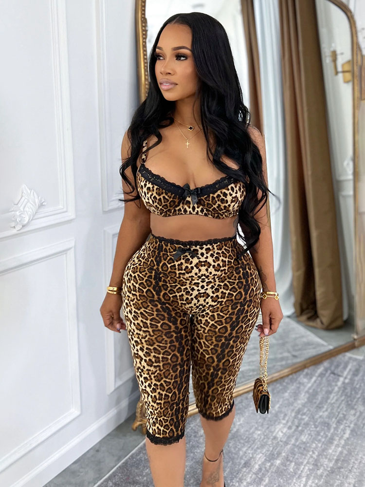 Kadınlar için Doyerl Leopar De - Lace Bralette Set incelemesi ve fiyatı