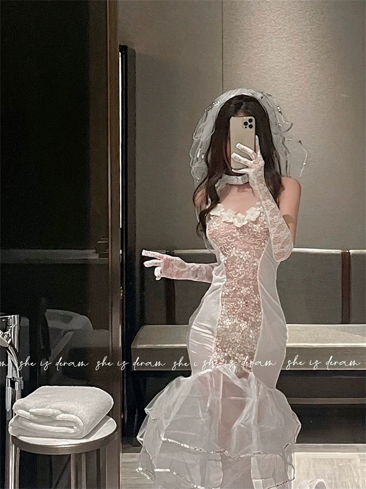 Artı Qunque seksi kadın gelin  - Lace Bralette Set incelemesi ve fiyatı